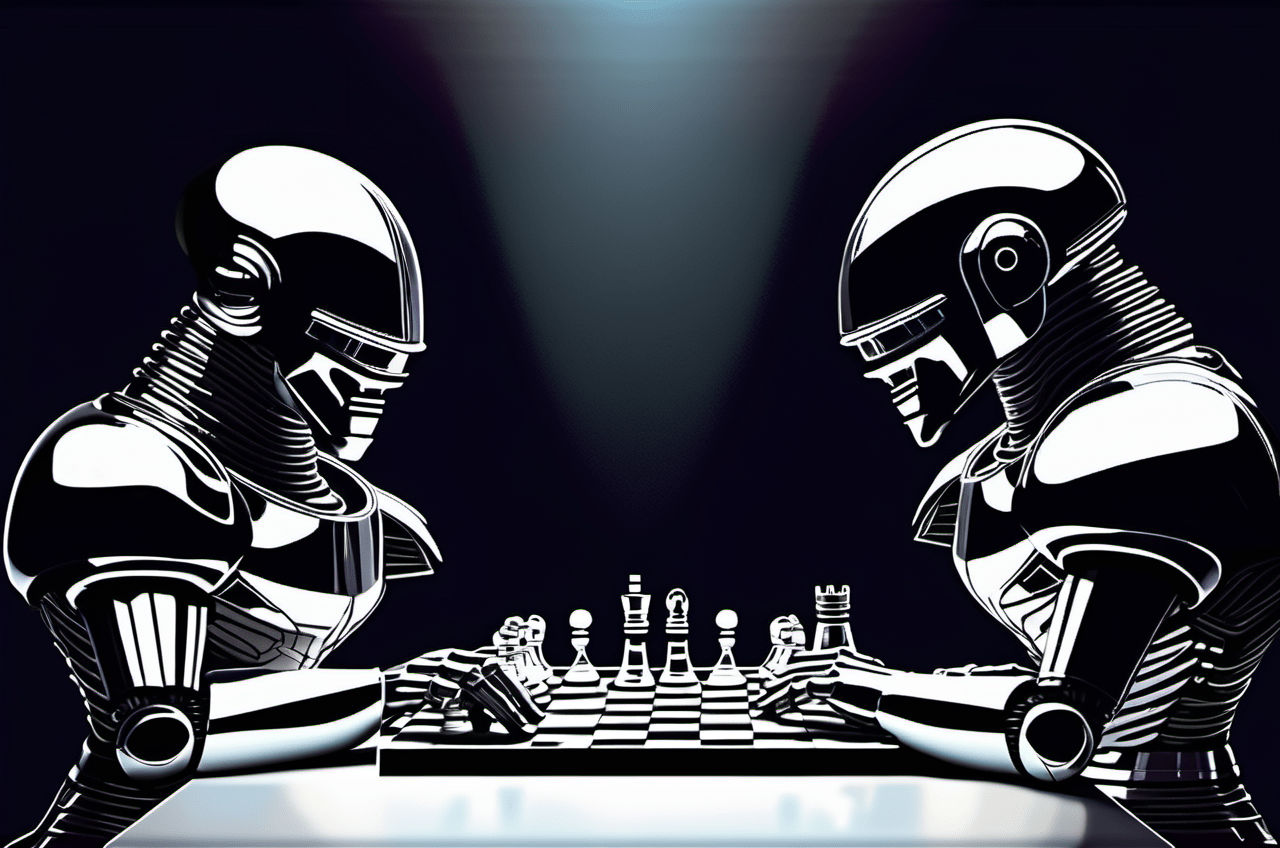 Robots playing chess - Omar Kamali